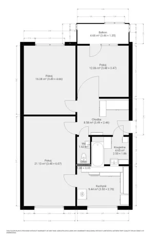 Pronájem bytu 3+1, Brno, Chodská, 74 m2
