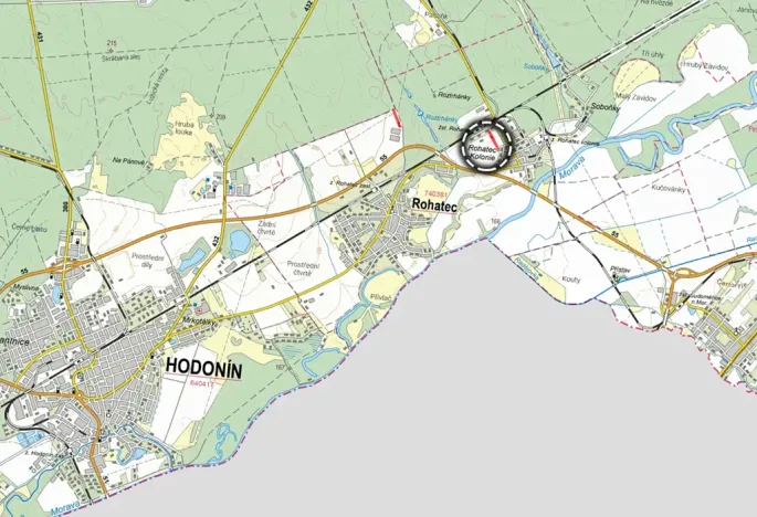 Prodej podílu pozemku pro bydlení, Rohatec, 2064 m2