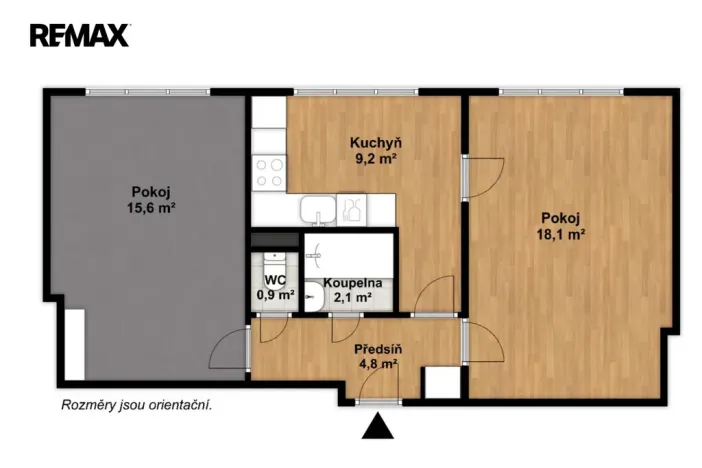 Pronájem bytu 2+1, Praha - Žižkov, Buková, 51 m2