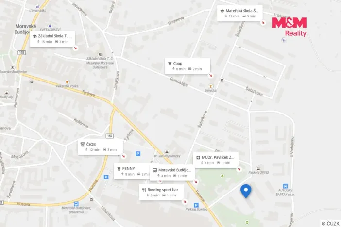 Pronájem bytu 3+kk, Moravské Budějovice, Myslbekova, 69 m2