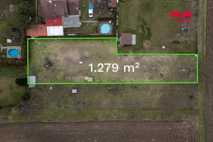 Prodej pozemku pro bydlení, Dub nad Moravou, 1279 m2