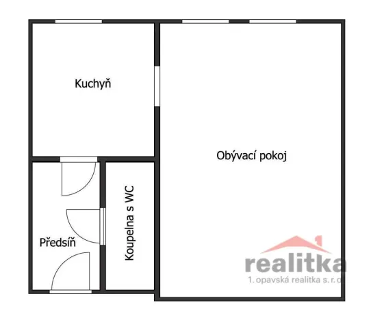 Pronájem bytu 1+1, Opava - Předměstí, Rybářská, 37 m2