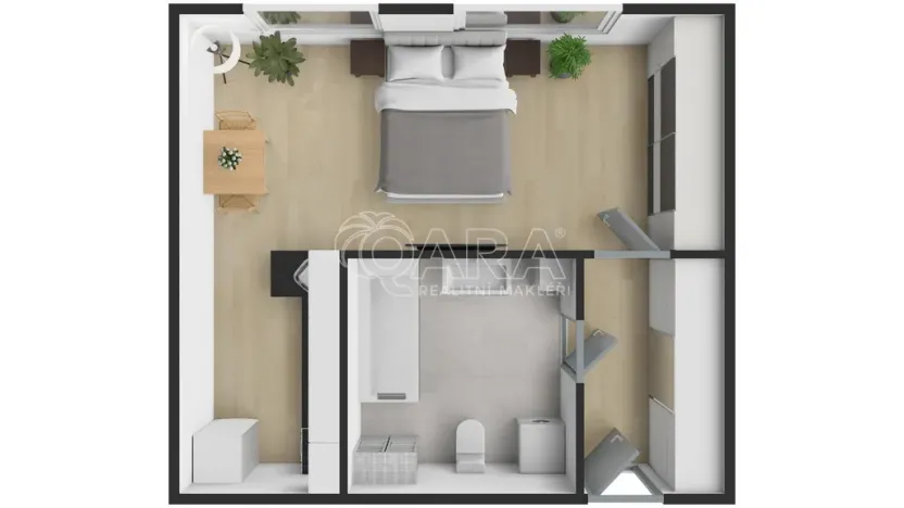 Pronájem bytu 1+kk, Praha - Řepy, Makovského, 36 m2