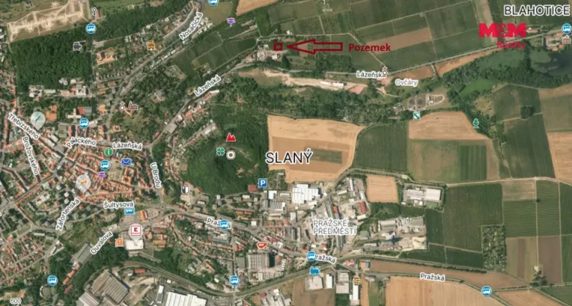 Prodej pozemku pro bydlení, Slaný, 895 m2