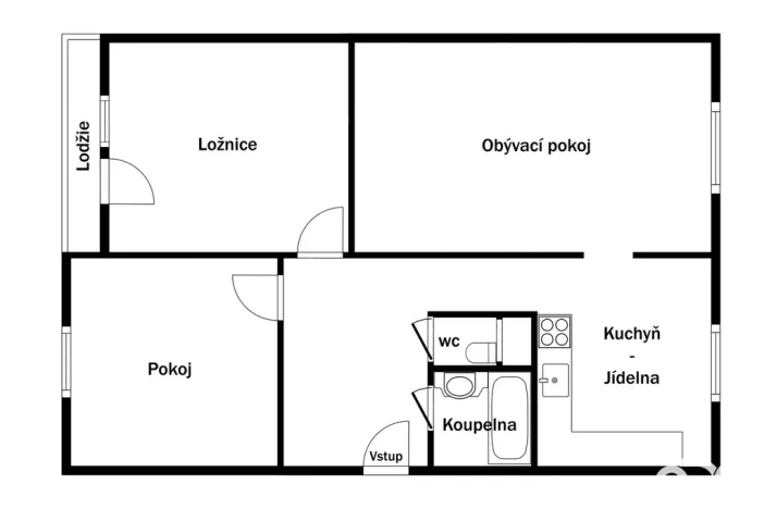 Prodej bytu 3+1, Pardubice, Jana Zajíce, 70 m2