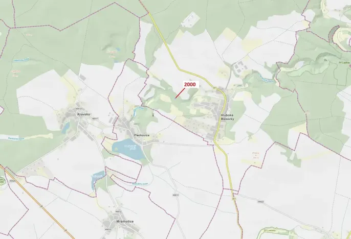 Dražba lesa, Hluboké Mašůvky, 504 m2