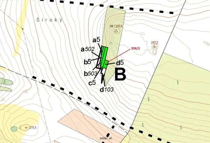 Dražba lesa, Horní Dunajovice, 573 m2