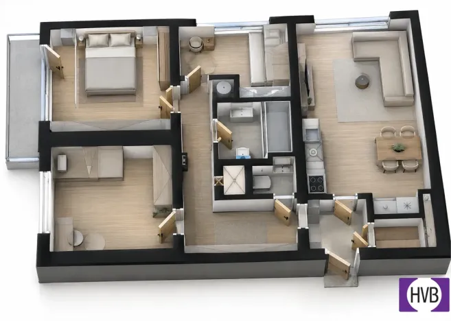 Prodej bytu 4+kk, Praha - Záběhlice, Narcisová, 74 m2