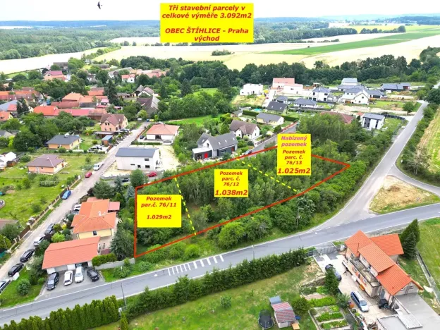 Prodej pozemku pro bydlení, Štíhlice, 1025 m2