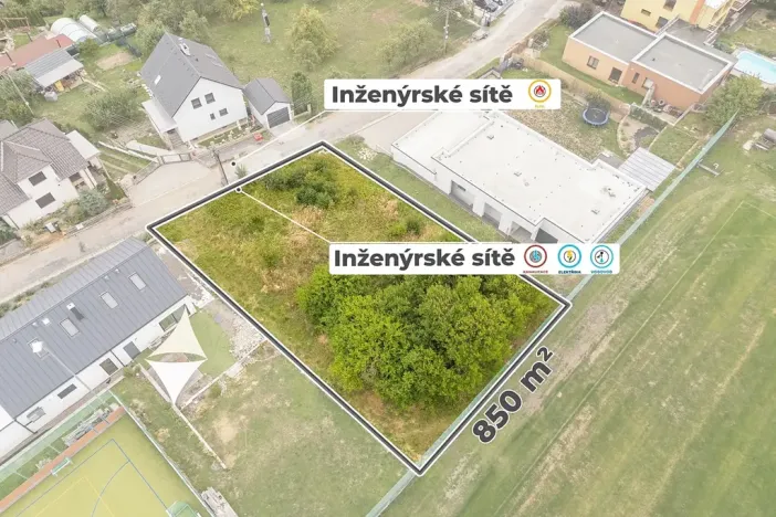 Prodej pozemku pro bydlení, Zlín, 850 m2