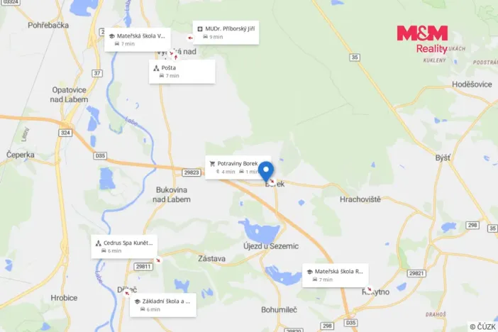 Prodej pozemku pro bydlení, Borek, 1034 m2