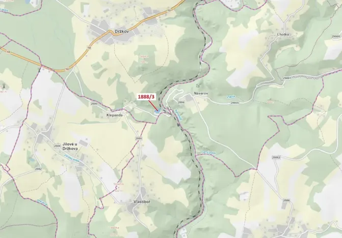 Dražba lesa, Držkov, 3360 m2