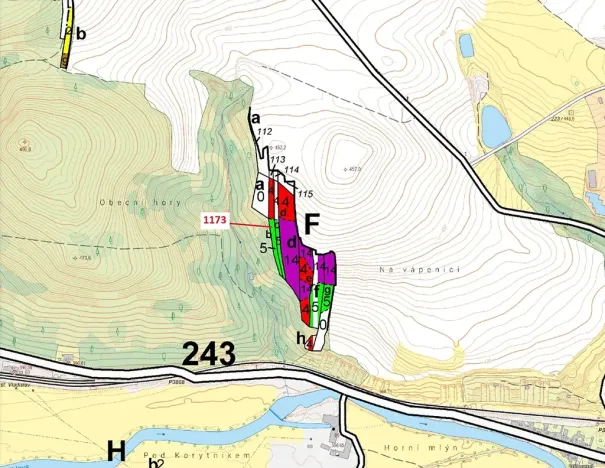 Dražba lesa, Vladislav, 1726 m2