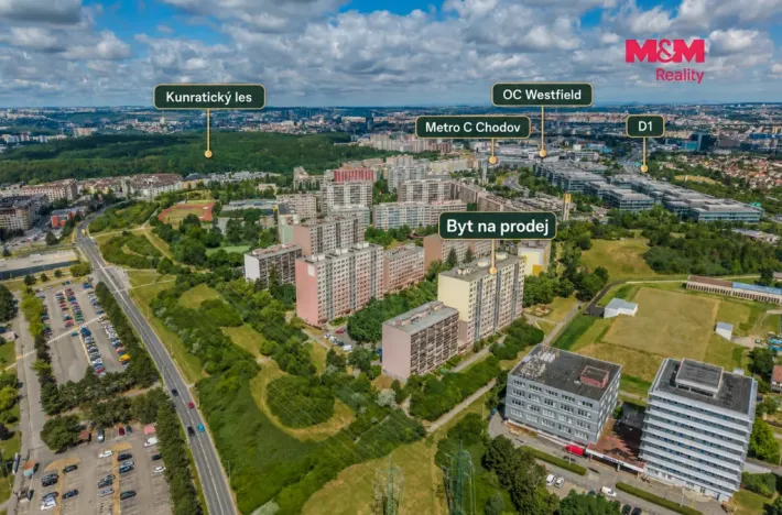 Prodej bytu 3+kk, Praha - Chodov, Nechvílova, 62 m2