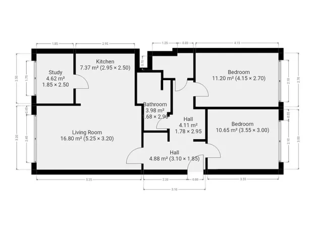 Pronájem bytu 3+kk, Praha - Střížkov, Šluknovská, 68 m2