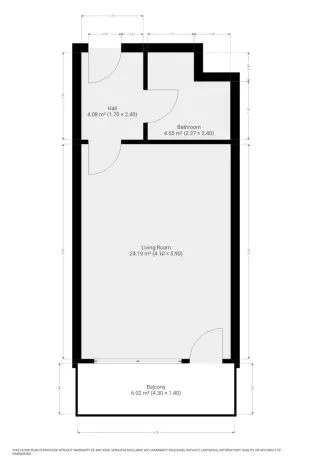 Pronájem bytu 1+kk, Praha - Vysočany, Gerstelova, 35 m2