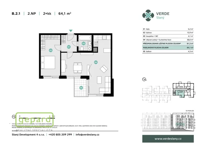Prodej bytu 2+kk, Slaný, U Benaru, 61 m2