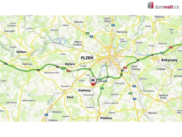 Pronájem bytu 1+1, Dobřany, Loudů, 41 m2