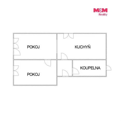 Pronájem bytu 2+1, Ostrava - Hrabůvka, Dvouletky, 50 m2