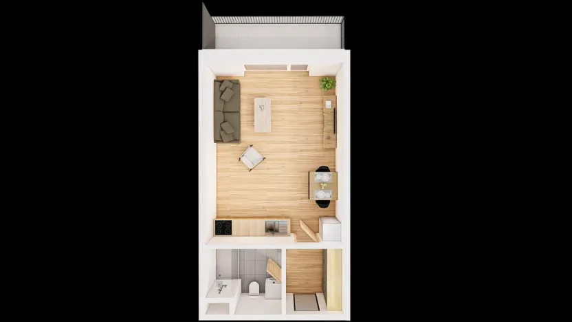 Prodej bytu 1+kk, České Budějovice, Jírovcova, 40 m2
