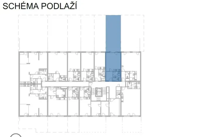 Pronájem bytu 1+kk, Brno, Komárovská, 38 m2