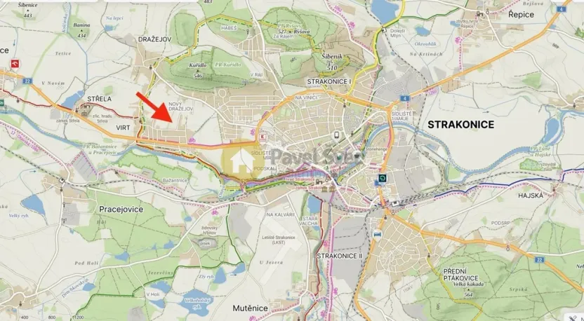 Prodej pozemku pro bydlení, Strakonice - Dražejov, U Větrolamu, 874 m2