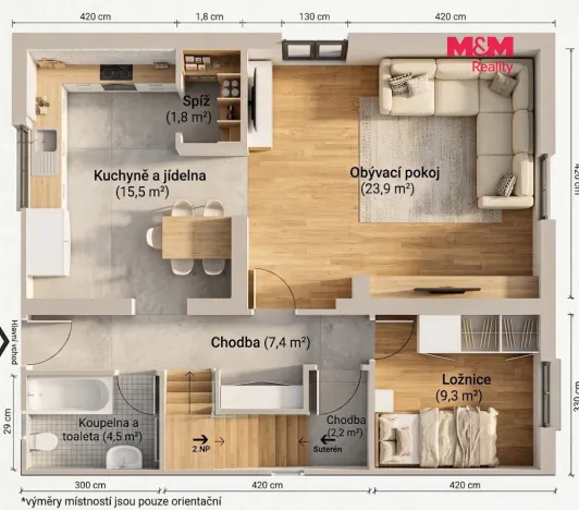 Prodej rodinného domu, Okrouhlo, 129 m2