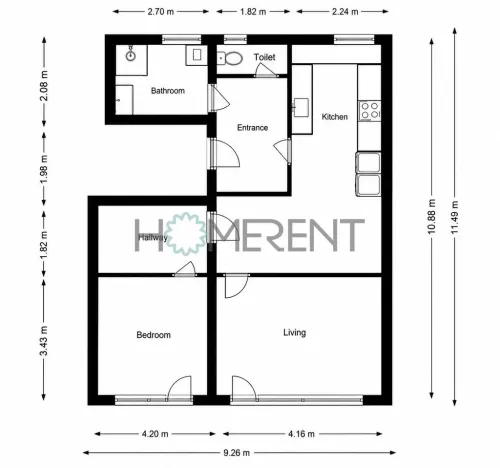 Prodej bytu 2+kk, Praha - Braník, Vlnitá, 79 m2