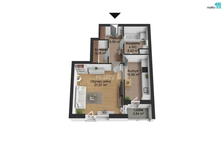 Prodej bytu 1+1, Karlovy Vary - Doubí, Spálená, 50 m2