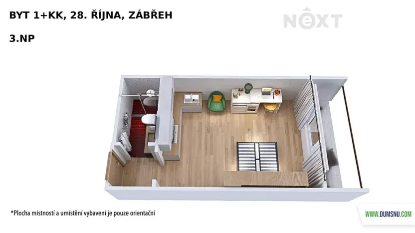 Prodej bytu 1+kk, Zábřeh, 28. října, 20 m2