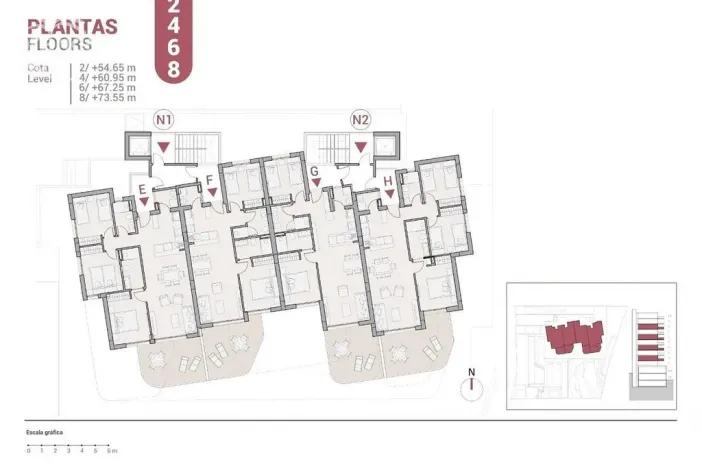 Prodej bytu 3+kk, Calpe, Alicante, Španělsko, 59 m2