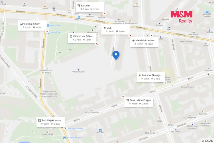 Pronájem bytu 3+kk, Praha - Žižkov, U Viktorie, 70 m2