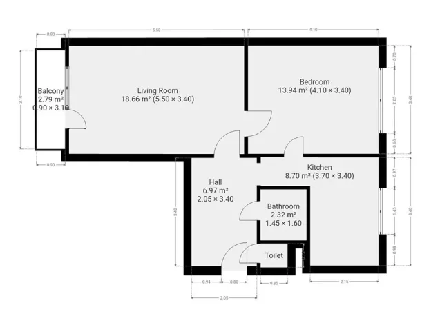 Pronájem bytu 2+1, Praha - Břevnov, Čílova, 45 m2
