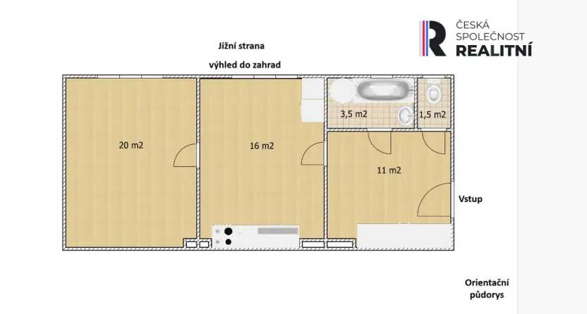 Prodej bytu 1+1, Kryry, Tovární, 50 m2
