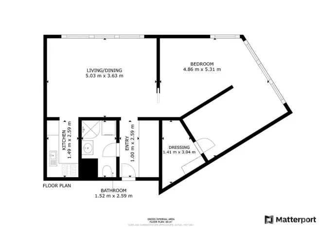 Pronájem bytu 2+kk, Praha - Nusle, Kloboučnická, 56 m2