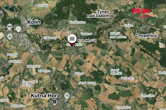 Prodej bytu 4+1, Starý Kolín - Bašta, B. Smetany, 64 m2