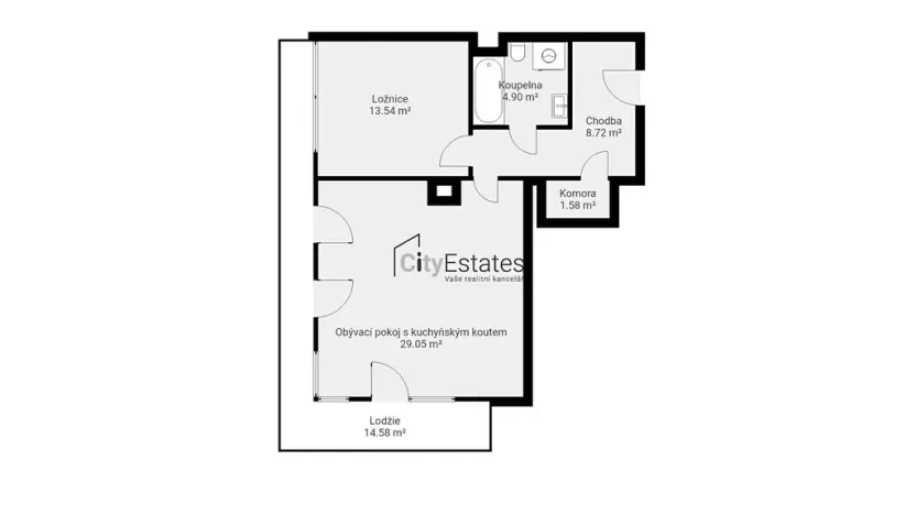 Prodej bytu 2+kk, Praha - Zličín, Sazovická, 61 m2