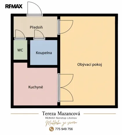 Prodej bytu 1+1, Most, Javorová, 33 m2