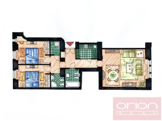 Pronájem bytu 3+1, Praha - Nové Město, Odborů, 80 m2