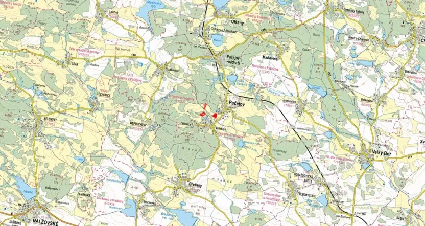 Prodej louky, Pačejov, 8897 m2