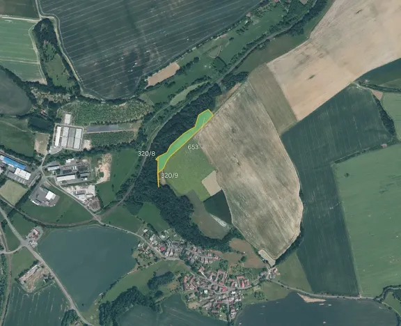 Prodej louky, Zahořany, 6552 m2