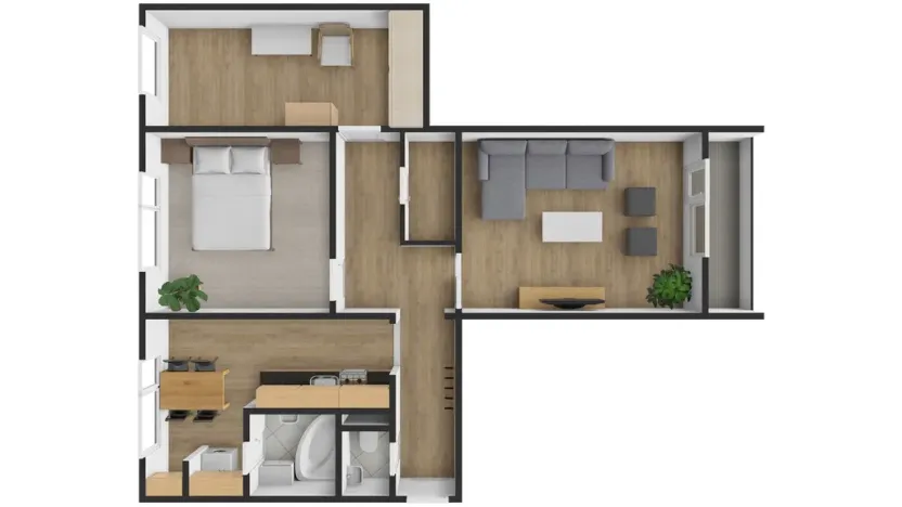 Pronájem bytu 3+1, Olomouc - Povel, Heleny Malířové, 72 m2