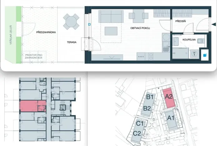 Prodej bytu 1+kk, Kladno, Ke stadionu, 32 m2