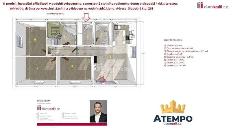 Prodej rodinného domu, Lipno nad Vltavou - Slupečná, 100 m2