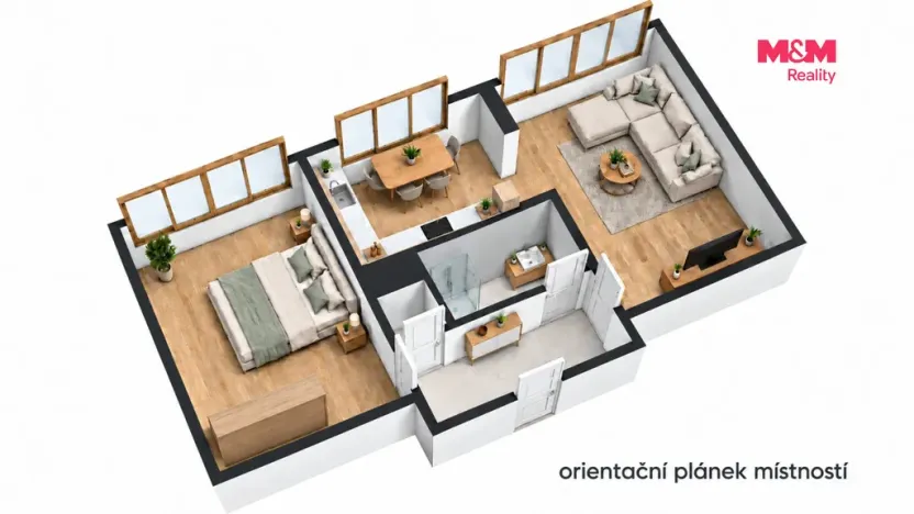 Prodej bytu 2+kk, Kutná Hora - Hlouška, Hašplířská, 50 m2