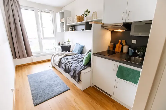 Pronájem bytu 1+kk, Praha - Holešovice, Na zátorách, 15 m2