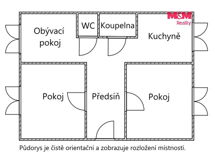 Pronájem bytu 3+1, Kobylnice, Sokolnická, 76 m2