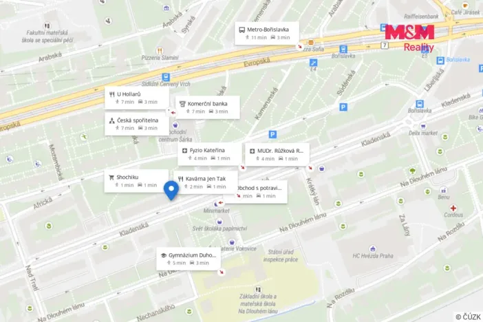 Pronájem bytu 2+1, Praha - Vokovice, Kladenská, 65 m2