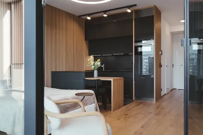Prodej bytu 1+kk, Praha - Bubeneč, Vítězné náměstí, 44 m2