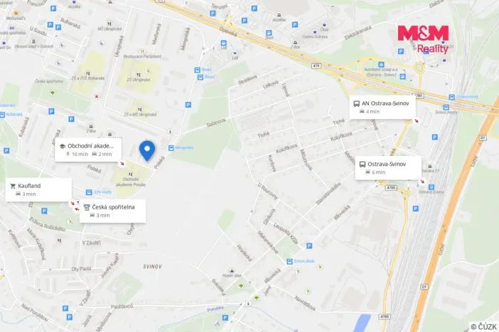 Prodej bytu 2+1, Ostrava - Poruba, Vietnamská, 54 m2